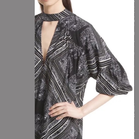 NWT Free People Bohemian Tunic Keyhole Blouse - Picture 7 of 8